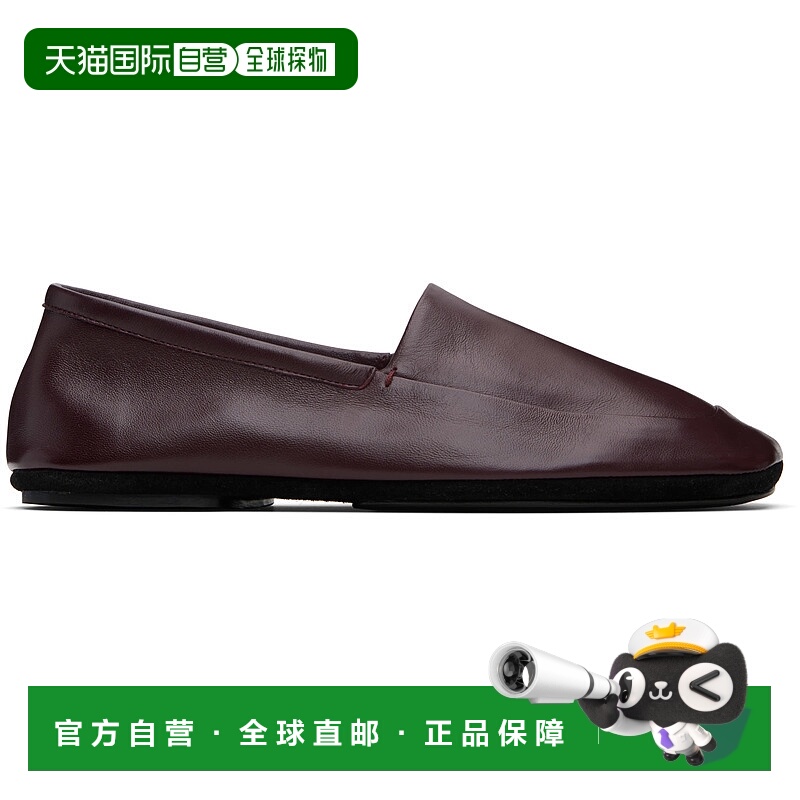 香港直邮Lemaire 男士 酒红色 Indoor Slipper 乐福鞋 FO0231LL00