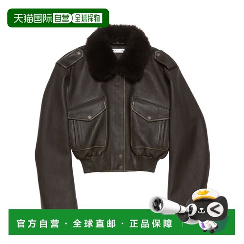 香港直邮ACNE STUDIOS 女士皮衣 A70211ADM SS2026 黑色 长袖皮夹