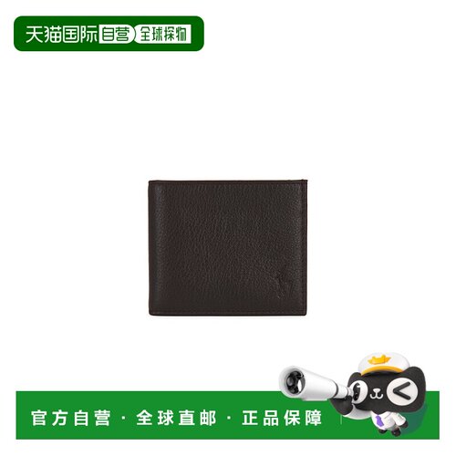 香港直邮Polo Ralph Lauren Polo 拉夫 劳伦 女士 荔枝纹二摺钱包