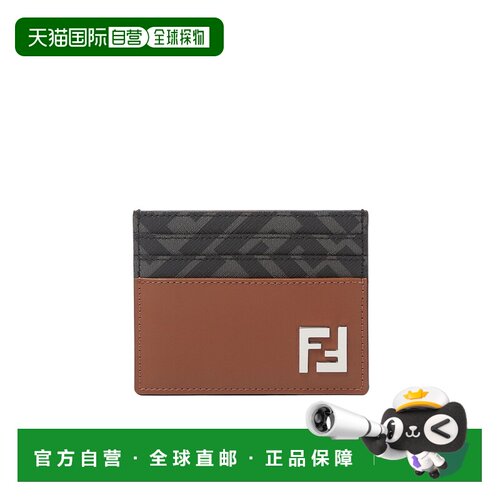 1h可退 香港直邮FENDI 25FW FF方形卡夹 Men卡包