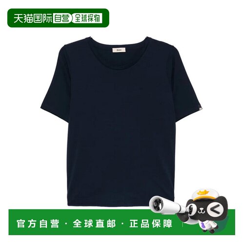 1h可退 香港直邮HERNO 女士T恤 JG000325D520039200 SS2026 黑色