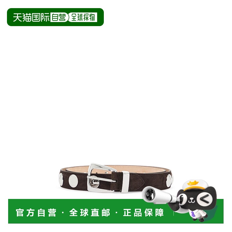 1h可退 香港直邮KHAITE 女士 Benny 铆钉腰带 10014726L726