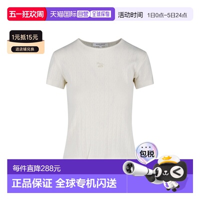 香港直邮MAISON KITSUNE 女士 ' and Polos T恤白色上衣 QW00112K
