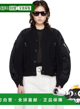 1h可退 香港直邮Sacai 女士 黑色开衫 2608309 black黑色 舒适时