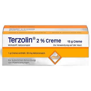欧洲直邮德国Terzolin酮康唑皮肤真菌膏15g鳞屑汗斑手癣脂溢皮炎