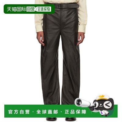 1h可退 香港直邮Lemaire 女士 PA1142 LL0095 皮革束带扭曲柔软软