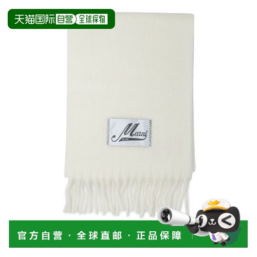 1h可退 香港直邮MARNI 女士围巾 SCMC0059Y0UTW91800W03WHITE AW2