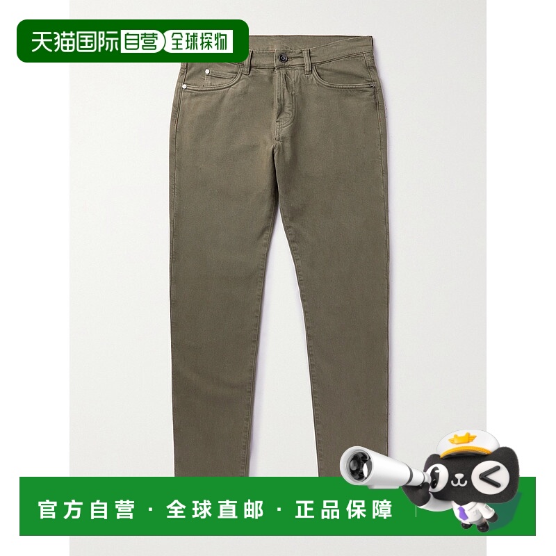 1h可退 香港直邮Loro Piana 诺悠翩雅 男士 修身件染牛仔裤 FAM53