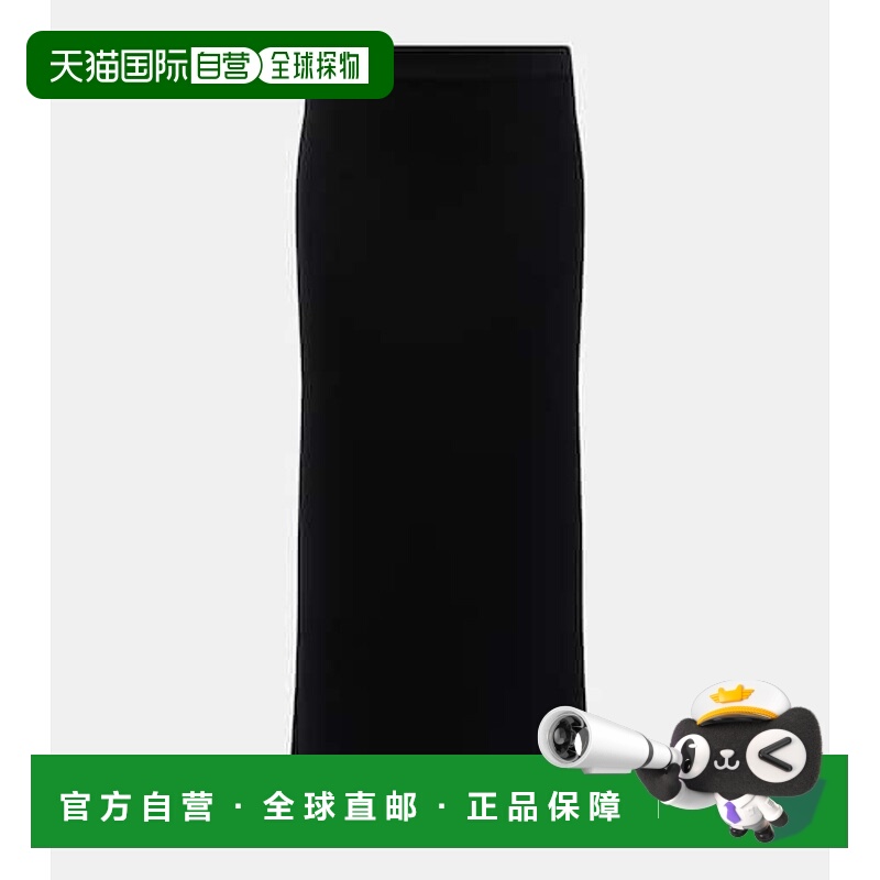 1h可退 香港直邮S-MAXM ARA 女士 针织中长半身裙 black黑色 舒适