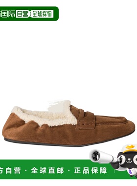 1h可退 香港直邮Miu Miu 圆头乐福鞋 5D341EZ0GFZF05女鞋一脚蹬