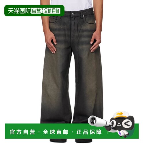 1h可退 香港直邮Alexander Wang 亚历山大 王 男士 黑色 Leather
