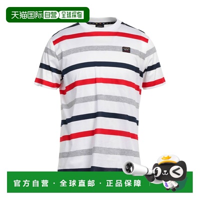 1h可退 香港直邮Paul & Shark 保罗与鲨鱼 男士 T恤 white白色 舒