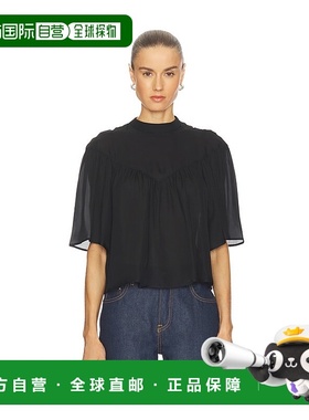 1h可退 香港直邮NILI LOTAN 女士 Lucie 衫 13283W30 black黑色