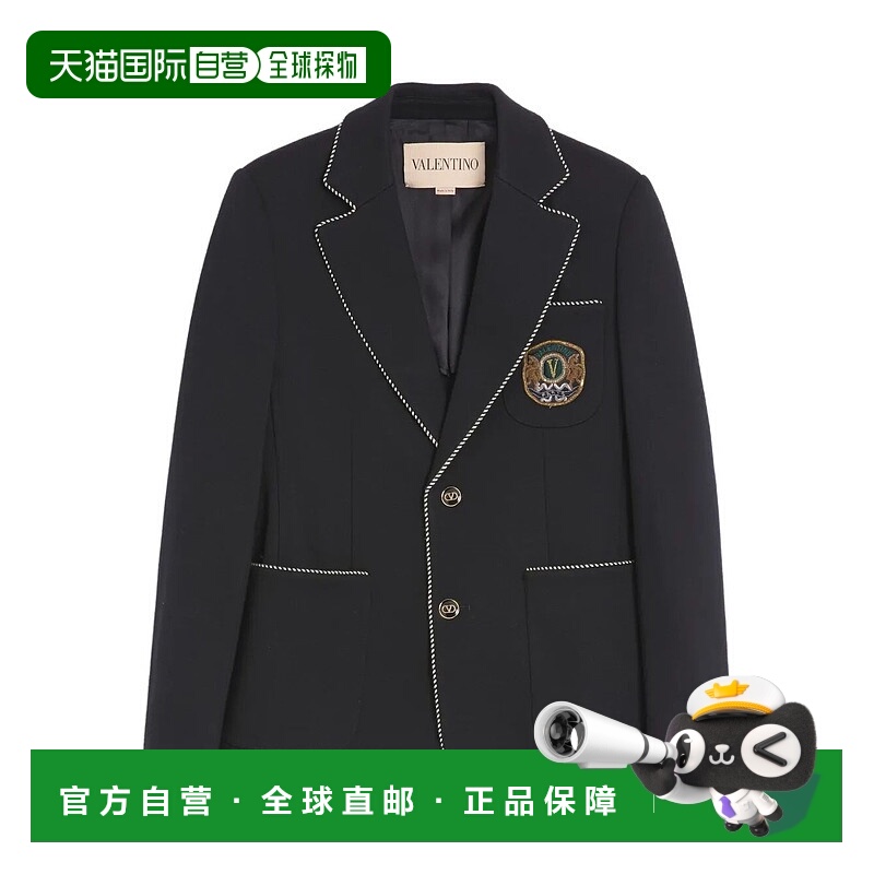香港直邮valentino 华伦天奴 男士 单排扣拼缀西装外套 VCEG76AWB