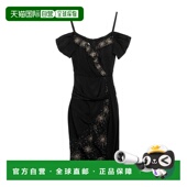 香港直邮Moschino 莫斯奇诺 女士 1h可退 真丝连衣裙 black黑色