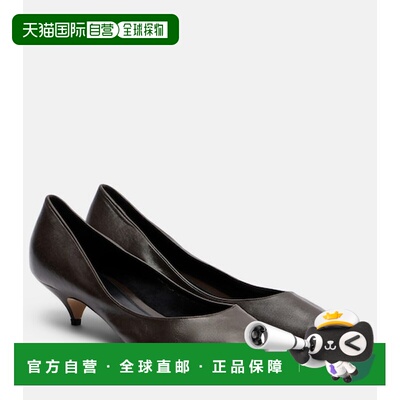 1h可退 香港直邮The Row 女士 Liisa Three 皮质浅口鞋 brown棕色