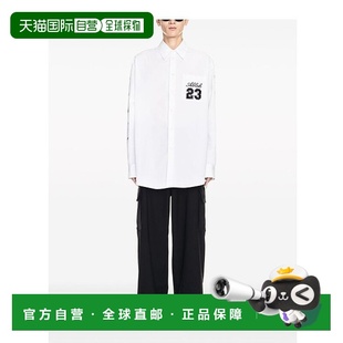 OMGE004S24FAB002长袖 logo图案衬衫 White 香港直邮Off