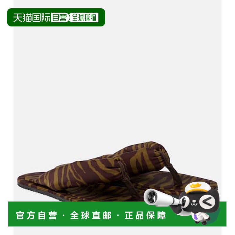 1h可退 香港直邮The Attico 女士 Indie 斑马纹人字拖 colorful花