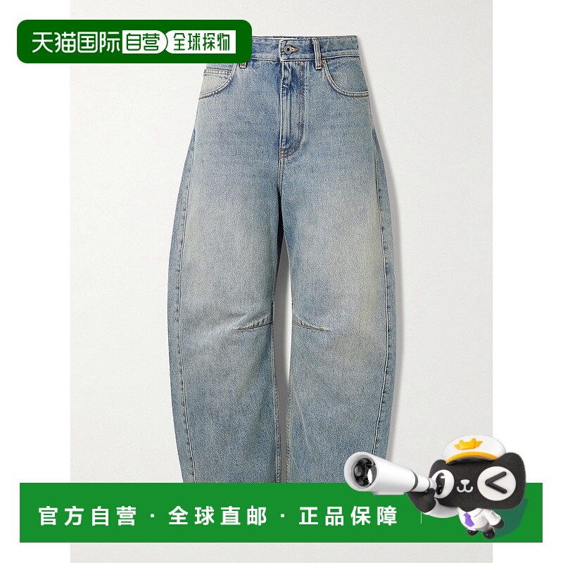 香港直邮LOEWE 罗意威 女士 Barrel Anagram 刺繡牛仔褲 S359Y11X