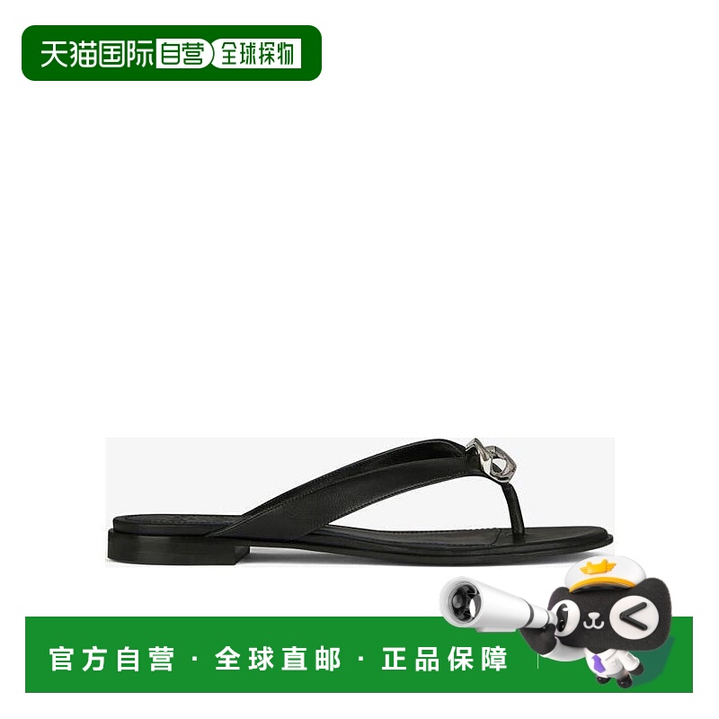 香港直邮Givenchy 纳帕皮夹趾凉鞋 BE305CE0YZ拖鞋纪梵希