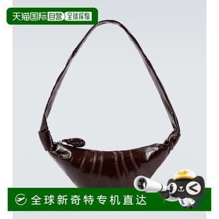 牛角包形小號(hào)皮革肩包 1h可退 香港直郵Lemaire 男士 brown棕色