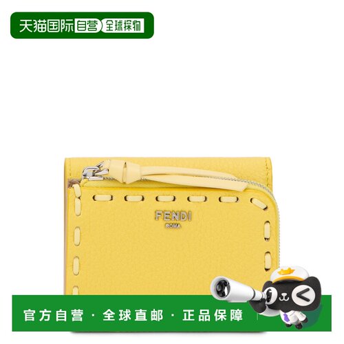 1h可退 欧洲直邮FENDI 女士钱包 8M0499B121F1X97 AW2026 黄色 Wa