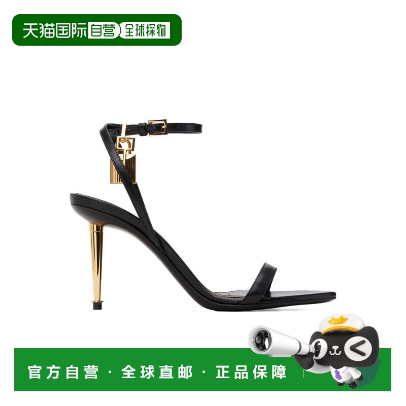 1h可退 香港直邮Tom Ford 挂锁尖头裸跟凉鞋 W2748,女鞋,时装凉鞋,淘宝优惠券,粉丝福利购,淘宝优惠卷