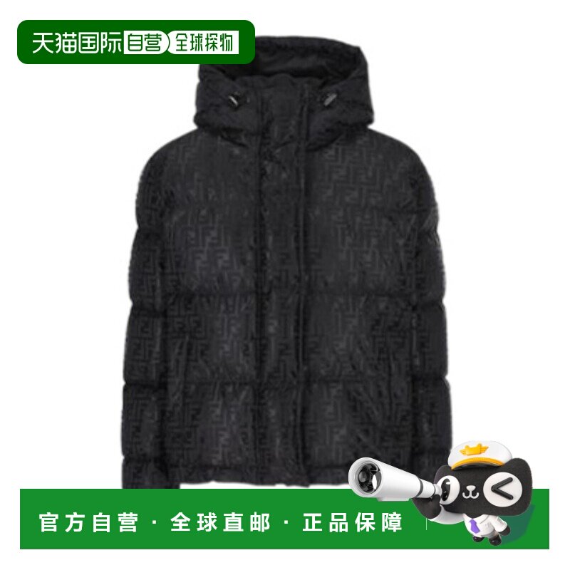 香港直邮Fendi FF图案棉服 FAN129AK9Z连帽
