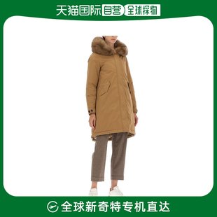 香港直邮Woolrich Keystone 毛皮饰边派克大衣 女士Woolrich