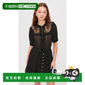 1h可退 旋律褶纹波尔卡圆点连衣裙 女士 香港直邮SEA 海洋