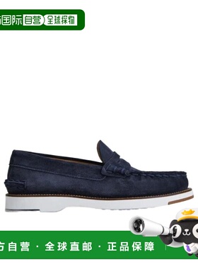 香港直邮Tod's 海军蓝色徽标男鞋休闲商务鞋 XXM02G0EG80RE0