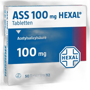 欧洲直邮赫素Hexal乙酰水杨酸100mg心溶血药片50粒