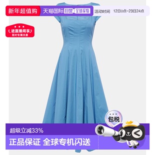 1h可退 香港直邮Staud 女士 Wells 棉质中长连衣裙 001405