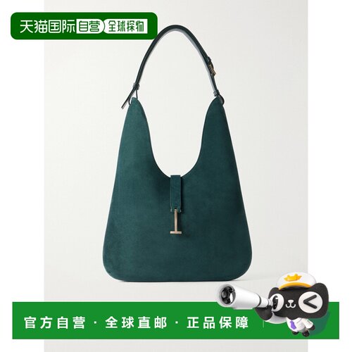 美国直邮Tom Ford 汤姆 福特 女士 T-embellished 中号绒面革肩包