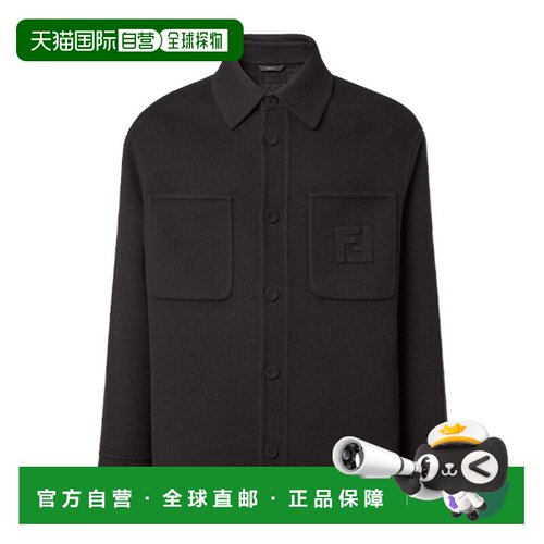 香港直邮Fendi 单排扣衬衫领长袖落肩夹克 FW1500AVIX男装