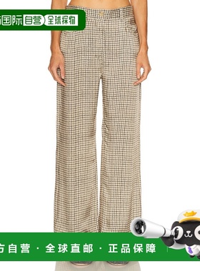 香港直邮Acne Studios 艾克妮 女士 Poltana Fluid 格纹裤子 AK09