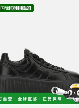 自营欧洲直邮Hogan H-Stripes黑色运动鞋女款