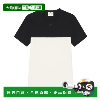 1h可退 Courreges 双色T恤 326JTS265JS0203长袖男装