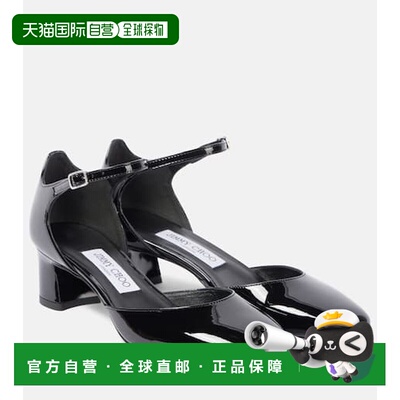 1h可退 香港直邮Jimmy Choo 周仰杰 女士 Pixie 45 漆皮玛丽珍浅