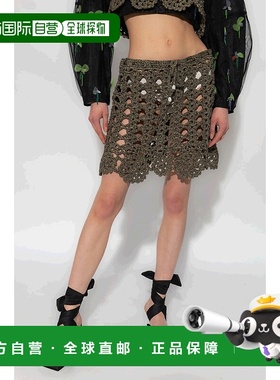 香港直邮Ganni 镂空半身裙 K1911高端显瘦时尚减龄流行百搭小众