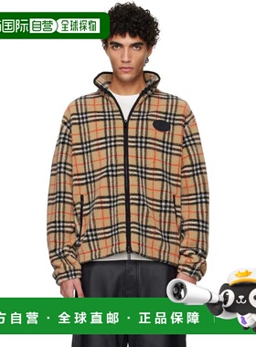 香港直邮Burberry 巴宝莉 男士 驼色 Fairfax Check 夹克 8122501