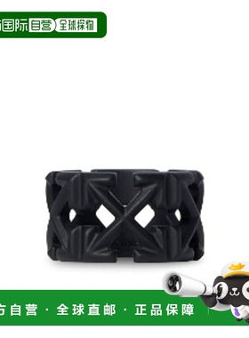 香港直邮off-white 男士 黑色 Arrow 戒指 OMOC07FC99MET001