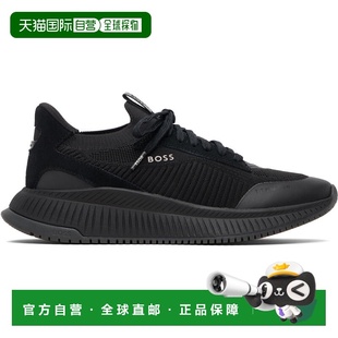 1h可退 香港直邮BOSS 波士 男士 黑色 TTNM EVO Knitted Upper 运