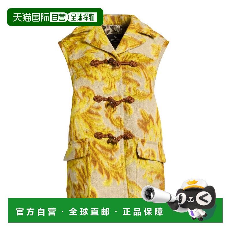 1h可退 香港直邮Etro 艾特罗 女士 背心 yellow黄色 舒适时尚