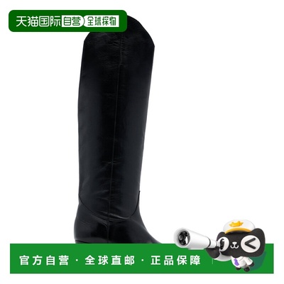 1h可退 香港直邮Staud 女士 Wally 长筒皮质西部风格靴子