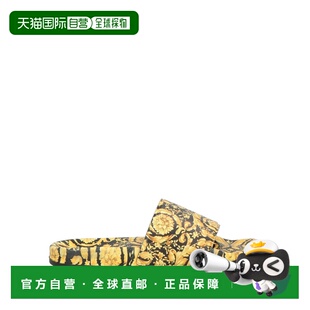 女士 范思哲 Slides 便鞋 舒 1h可退 black黑色 香港直邮versace