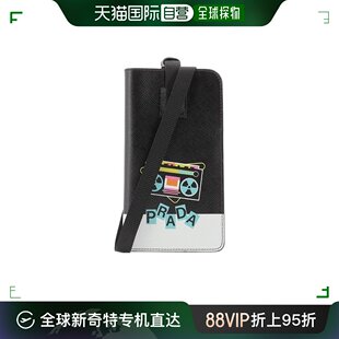 普拉达 香港直邮PRADA Saffiano徽标I 99新未使用 Phone手机包