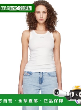 1h可退 香港直邮Diesel 迪赛 女士 白色 T-Anki-Od 背心 A199080J