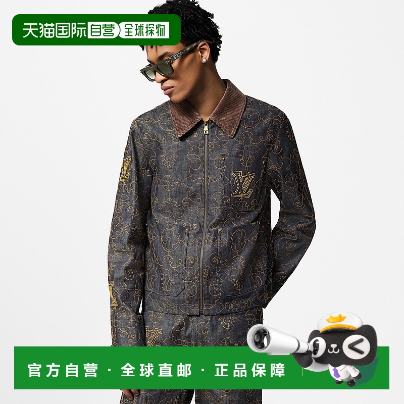 自营Louis Vuitton Workwear Denim Jacket 工作服刺绣牛仔外套