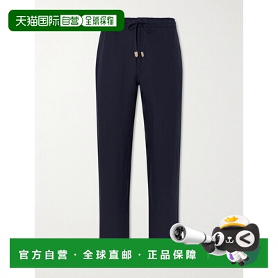 Canali 康钠丽 男士 直筒亚麻裤子 AE05958U97003301休闲裤直筒裤